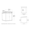 Gartenhaus aus Harz 214x218x226 cm Artisan 7x7 Keter K235880 Eigenschaften