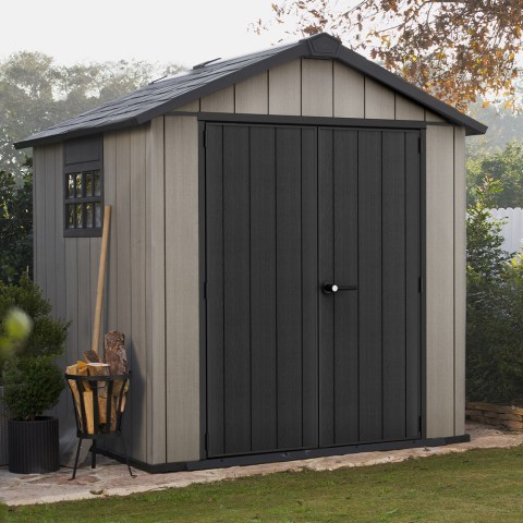 Gartenhaus aus PVC-Harz 230x223x242cm Oakland 757 Keter K224432 Aktion