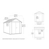 Keter Oakland 759 Gartenhaus aus PVC-Harz 230x287x242cm Modell