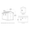 Großer Gartenhaus 230x350x242cm aus Resin Oakland 7511 Keter K226027 Katalog
