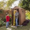 Gartenhaus Holzoptik aus PVC-Harz 125x184x205cm Darwin 4x6 Keter 