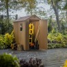 Gartenhaus Holzoptik aus PVC-Harz 125x184x205cm Darwin 4x6 Keter 