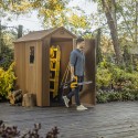 Gartenhaus Holzoptik aus PVC-Harz 125x184x205cm Darwin 4x6 Keter 