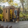 Gartenhaus Holzoptik aus PVC-Harz 125x184x205cm Darwin 4x6 Keter 