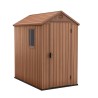 Gartenhaus Holzoptik aus PVC-Harz 125x184x205cm Darwin 4x6 Keter Rabatte