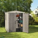 Gartenhaus aus Harz mit Regalen 178x195,5x208cm Factor 6x6 Keter K209872 Aktion