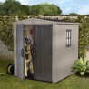 Gartenhaus aus Harz mit Regalen 178x195,5x208cm Factor 6x6 Keter K209872 Maße