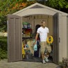 Gartenhaus mit Regalen 256,5x182x243cm Factor 8x6 Keter K209871 Lagerbestand