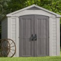 Gartenhaus aus Kunststoff mit Regalen 256,4x331,5x243cm Factor 8x11 Keter K209876 Aktion