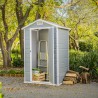 Gartenhaus aus PVC-Resin mit Boden 129x103x196cm Manor 4x3 Keter Kosten