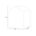 Gartenhaus aus PVC-Resin mit Boden 129x103x196cm Manor 4x3 Keter 