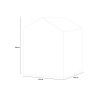 Gartenhaus aus PVC-Resin mit Boden 129x103x196cm Manor 4x3 Keter 