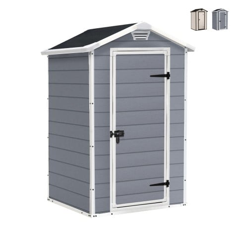 Gartenhaus aus PVC-Resin mit Boden 129x103x196cm Manor 4x3 Keter Aktion