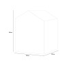 Gartenhaus Schuppen aus PVC-Resin 130x192x198cm Manor 4x6 Keter 