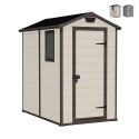 Gartenhaus Schuppen aus PVC-Resin 130x192x198cm Manor 4x6 Keter Aktion