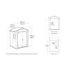 Gartenhaus 185x152x226 cm aus PVC-Harz Manor 6x5 Keter 