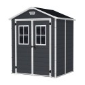 Keter Gartenhaus aus PVC-Resin mit Fenstern 185x152x226cm Manor 6x5 Rabatte