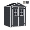 Keter Gartenhaus aus PVC-Resin mit Fenstern 185x152x226cm Manor 6x5 Aktion