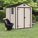 Großes Gartenhaus aus PVC-Harz 185,8x236,8x227cm Manor 6x8 Keter Maße