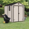 Großes Gartenhaus aus PVC-Harz 185,8x236,8x227cm Manor 6x8 Keter Maße
