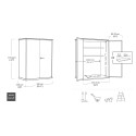 Garten-Außenschrank mit 2 Ablagen High Store+ Keter K246241 Katalog