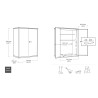 Garten-Außenschrank mit 2 Ablagen High Store+ Keter K246241 Katalog