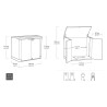 Keter Store It Out Arc K217162 Mehrzweck-Aufbewahrungsbox für den Außenbereich Modell