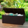 Multifunktionale Aufbewahrungsbox für den Außenbereich aus Harz für Gartenwerkzeuge Brightwood Keter Modell