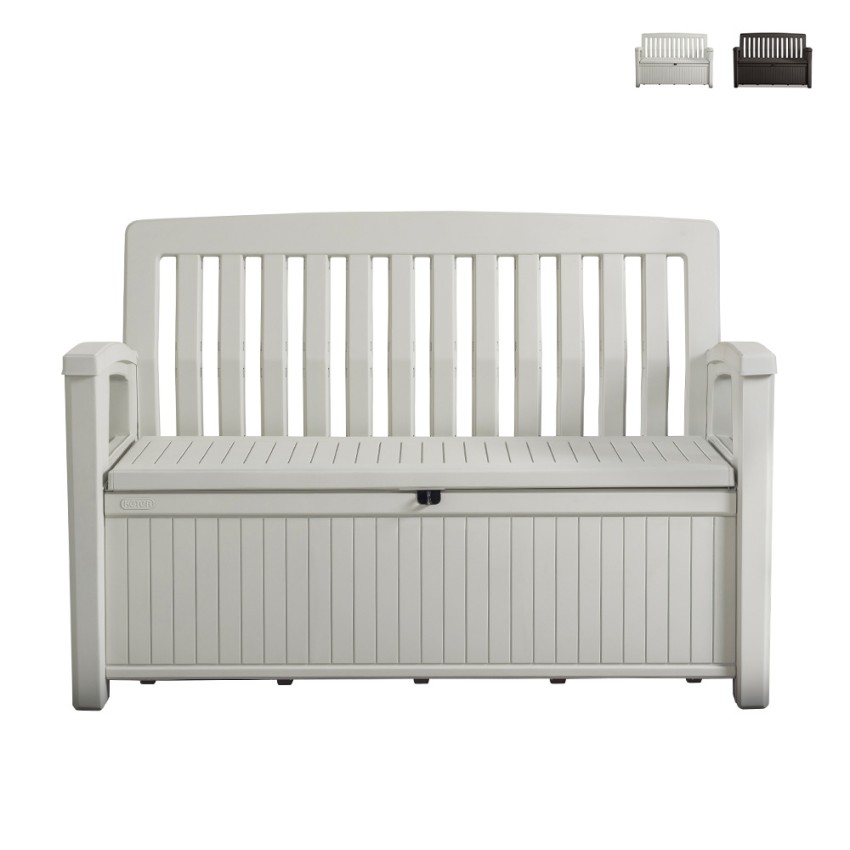Keter Gartenbank mit Stauraum und Außenbox Patio Aktion Keter Gartenbank mit Stauraum und Außenbox Patio Aktion