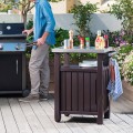BBQ-Aufbewahrungswagen mit Edelstahlplatte Unity Keter K253041 Aktion