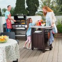 BBQ-Aufbewahrungswagen mit Edelstahlplatte Unity Keter K253041 Lagerbestand
