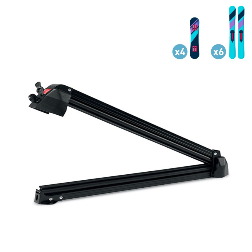 Universal Auto-Dachträger für 6 Paar Ski oder 4 Snowboards Aluski 6 Aktion Universal Auto-Dachträger für 6 Paar Ski oder 4 Snowboards Aluski 6 Aktion