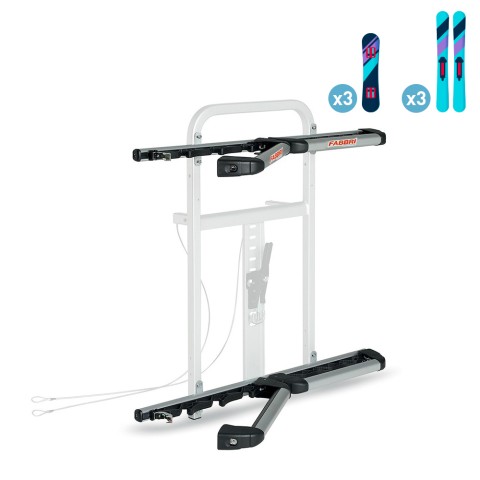 Gringo Ski & Board Skiträger und Snowboardhalterung für Offroad-Fahrradträger Gringo Bici Aktion