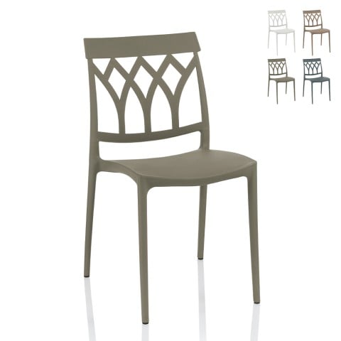 Designstuhl für Esszimmer, Restaurant, Außenbereich, Bar, Garten, Küche Queen Aktion