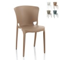 Moderner stapelbarer Designstuhl für Restaurant, Küche, Esszimmer, Außenbereich Jumbo Aktion