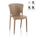 Moderner stapelbarer Designstuhl für Restaurant, Küche, Esszimmer, Außenbereich Jumbo Aktion