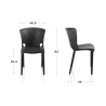 Moderner stapelbarer Designstuhl für Restaurant, Küche, Esszimmer, Außenbereich Jumbo 