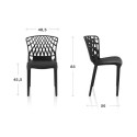 Moderne Stapelstuhl Arko für Esszimmer, Küche, Außenbereich, Restaurant, Garten 