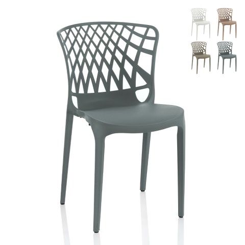 Moderne Stapelstuhl Arko für Esszimmer, Küche, Außenbereich, Restaurant, Garten Aktion