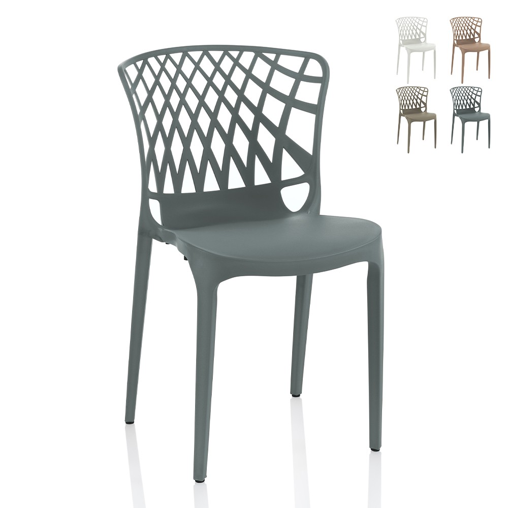 Moderne Stapelstuhl Arko für Esszimmer, Küche, Außenbereich, Restaurant, Garten