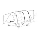 Aufblasbares Campingzelt 380x540 Paraiso 5/6 Personen Brunner Eigenschaften