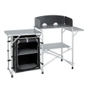 Faltbarer Campingküchenschrank aus Aluminium Snack Easy Black Brunner Aktion