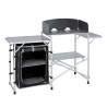 Faltbarer Campingküchenschrank aus Aluminium Snack Easy Black Brunner Aktion