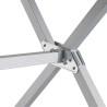 Klapptisch 140x81cm Camping Silver Gapless Level 6 Brunner Sales