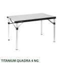 Faltbarer Campingtisch 120,5x70 Titanium Quadra 4 NG Brunner Verkauf