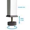 Faltbarer Campingtisch 120,5x70 Titanium Quadra 4 NG Brunner Katalog
