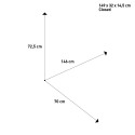 Camping-Klapptisch 146x70, Titanium Quadra 6 NG Brunner Modell