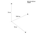 Klappbarer Campingtisch 120,5x70 Titanium Quadra Compack 4 Brunner Lagerbestand
