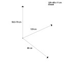 Klappbarer Outdoor-Tisch Garten Camping 120x80 Elù 120 Brunner 