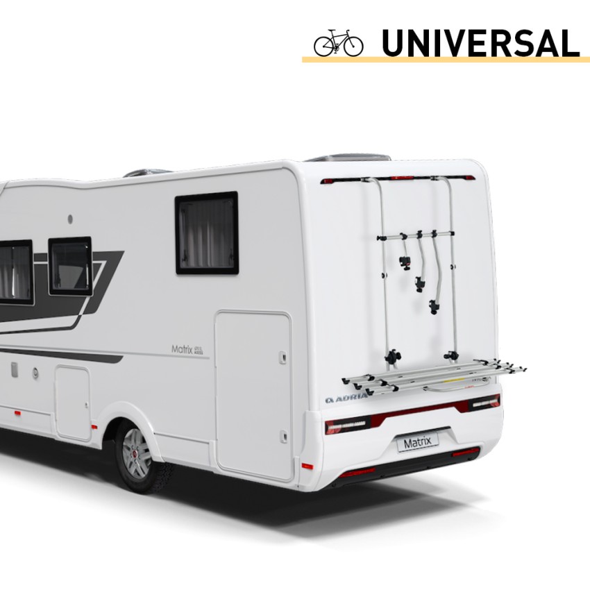 Heckfahrradträger für 3 Fahrräder, verstellbar 95-140 cm, Bici Ok Camper Aktion Heckfahrradträger für 3 Fahrräder, verstellbar 95-140 cm, Bici Ok Camper Aktion
